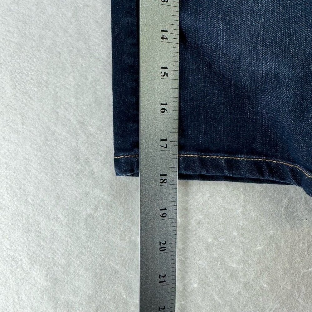 Banana Republic Skirt Size 28 Denim Pencil Mini Stretch Dark Washed Blue - Picture 11 of 11